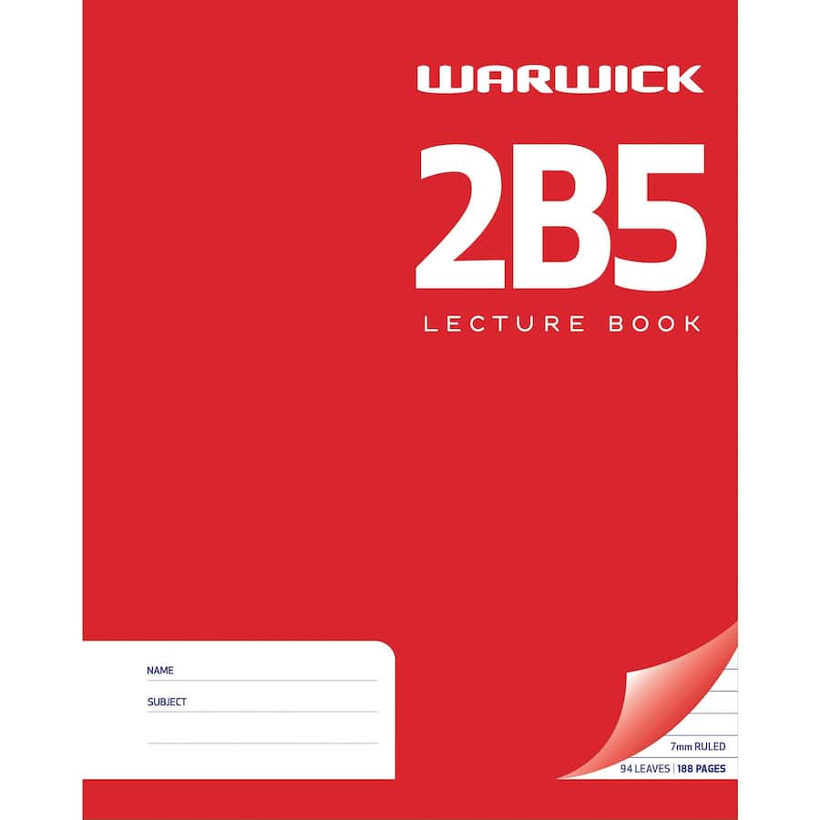 Warwick Exercise Book 2b5 Lecture Each