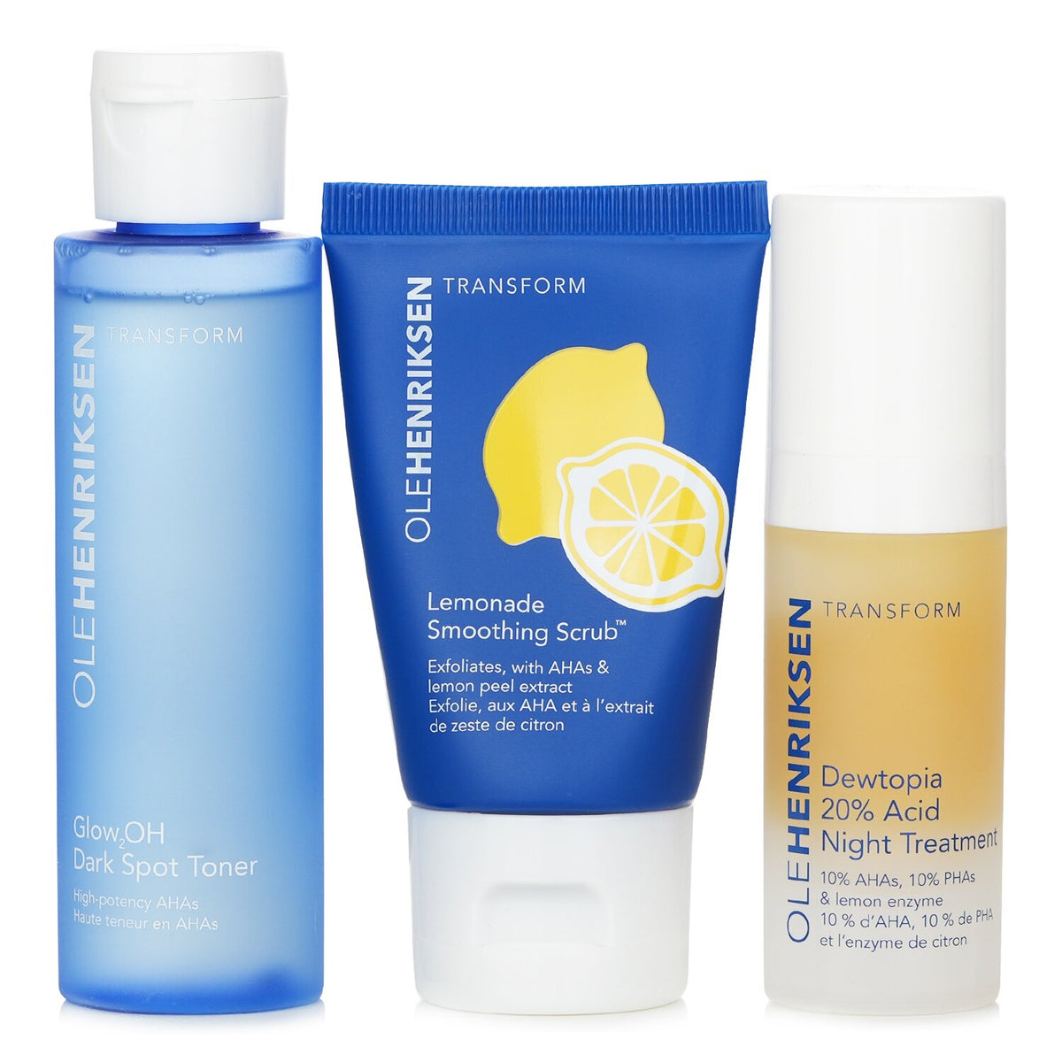Ole Henriksen - Acids Done Bright Set: Lemonade Smoothing Scrub 30g + Glow2OH Da