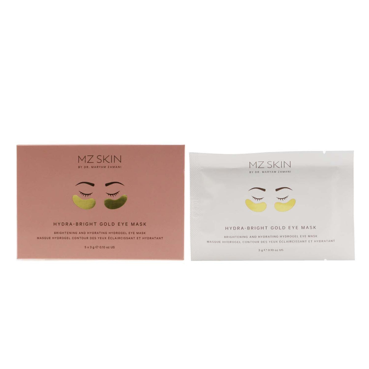 MZ Skin - Hydra-Bright Gold Eye Mask - 5x 3g/0.1oz