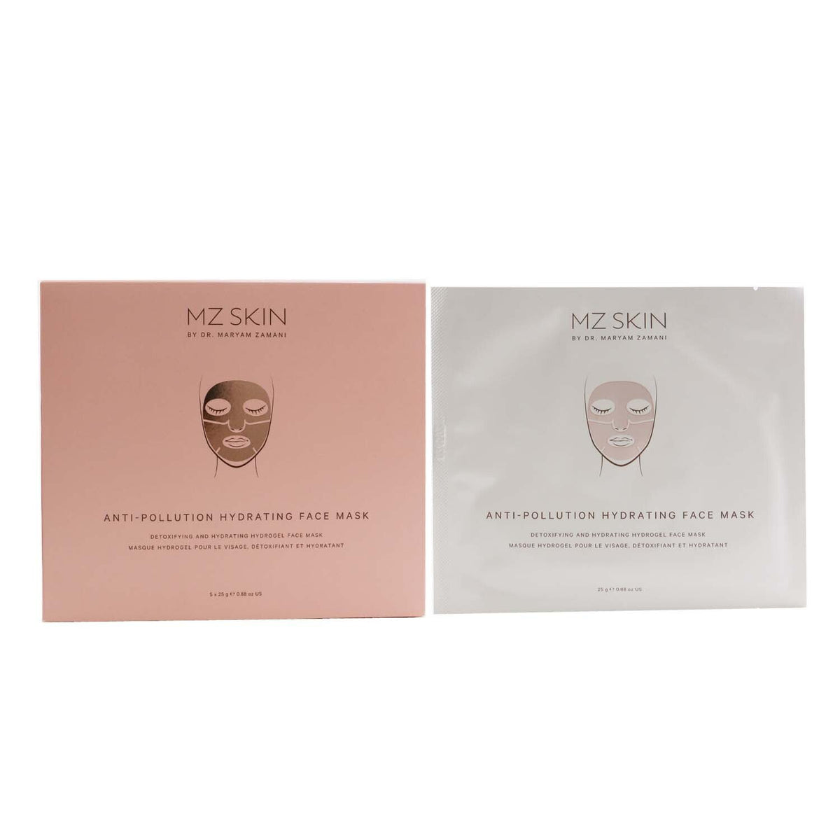 MZ Skin - Anti-Pollution Hydrating Face Mask - 5x 25g/0.88oz
