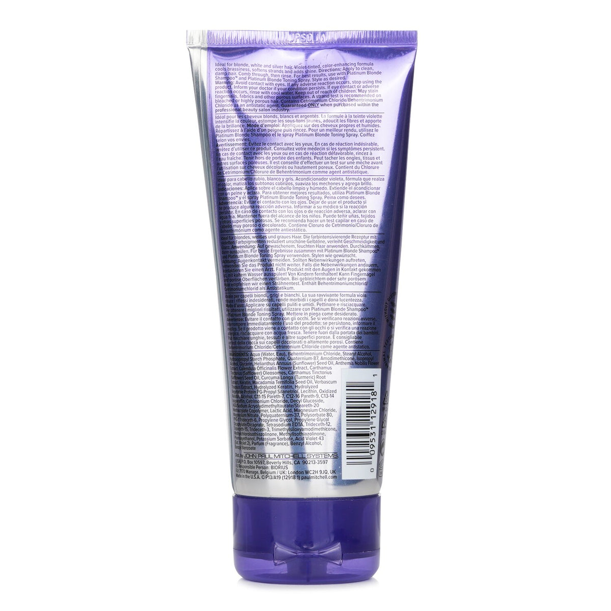 Paul Mitchell - Platinum Blonde Conditioner (Cools Brassiness - Eliminates Warmt