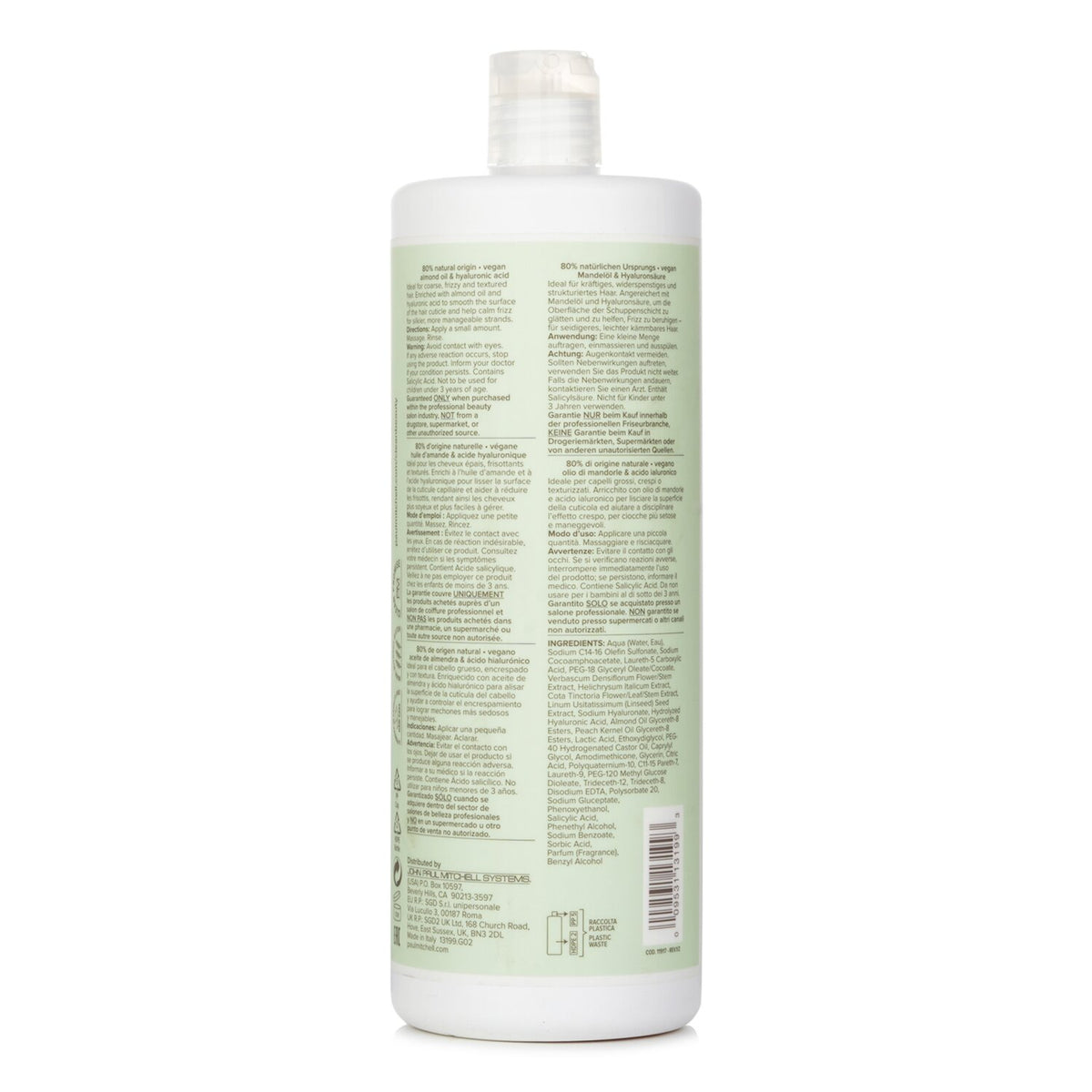 Paul Mitchell - Clean Beauty Anti-Frizz Shampoo - 1000ml/33.8oz