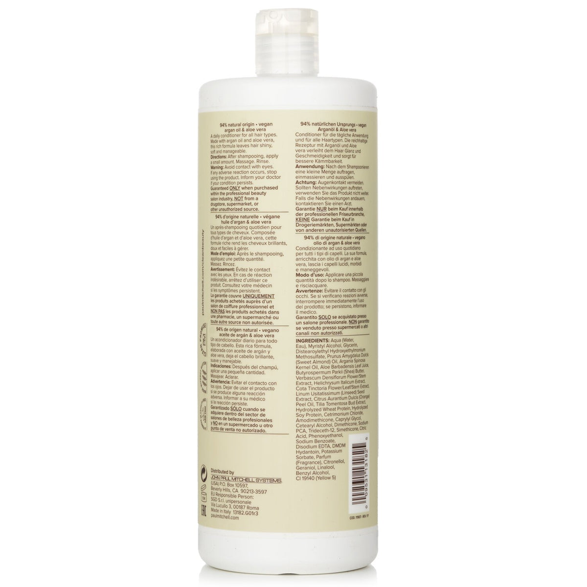 Paul Mitchell - Clean Beauty Everyday Conditioner - 1000ml/33.8oz