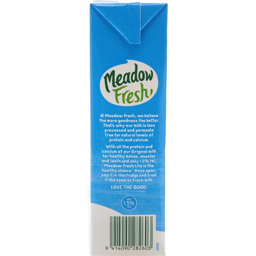 Meadow Fresh Milk Lite Reduced Fat Uht Carton 1L