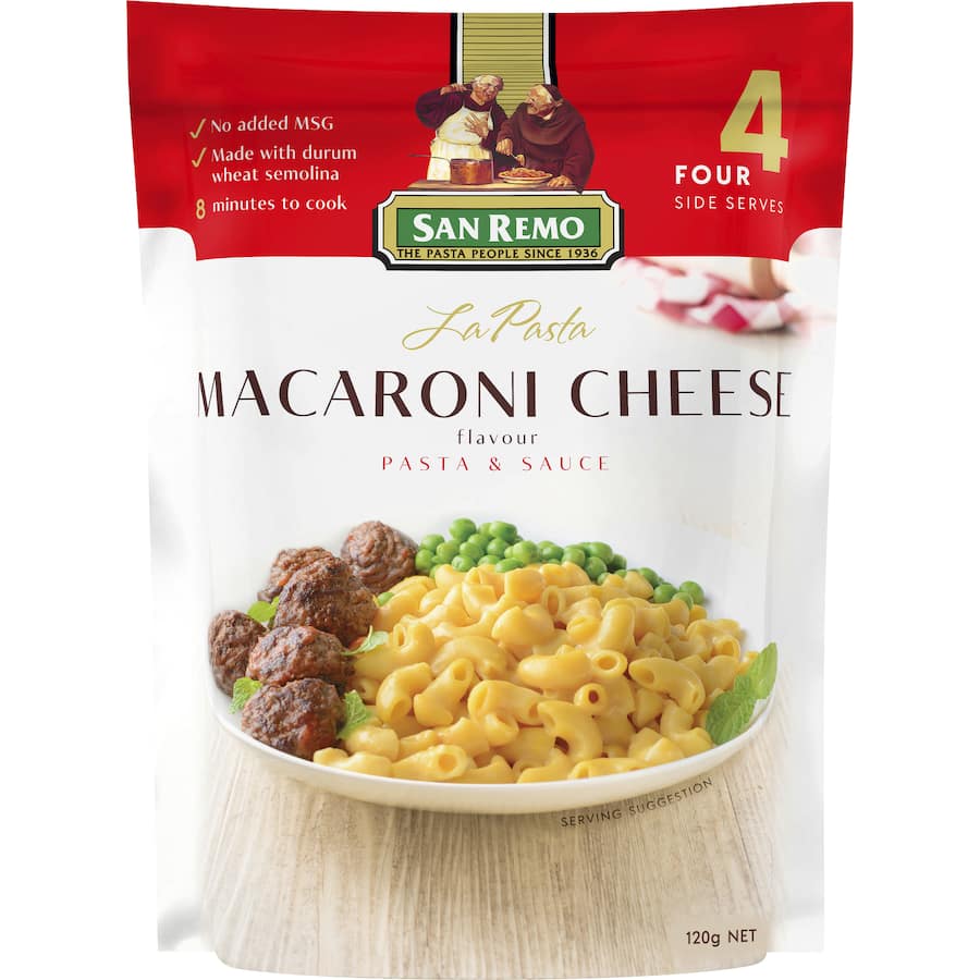 San Remo La Pasta Pasta & Sauce Macaroni Cheese 120g