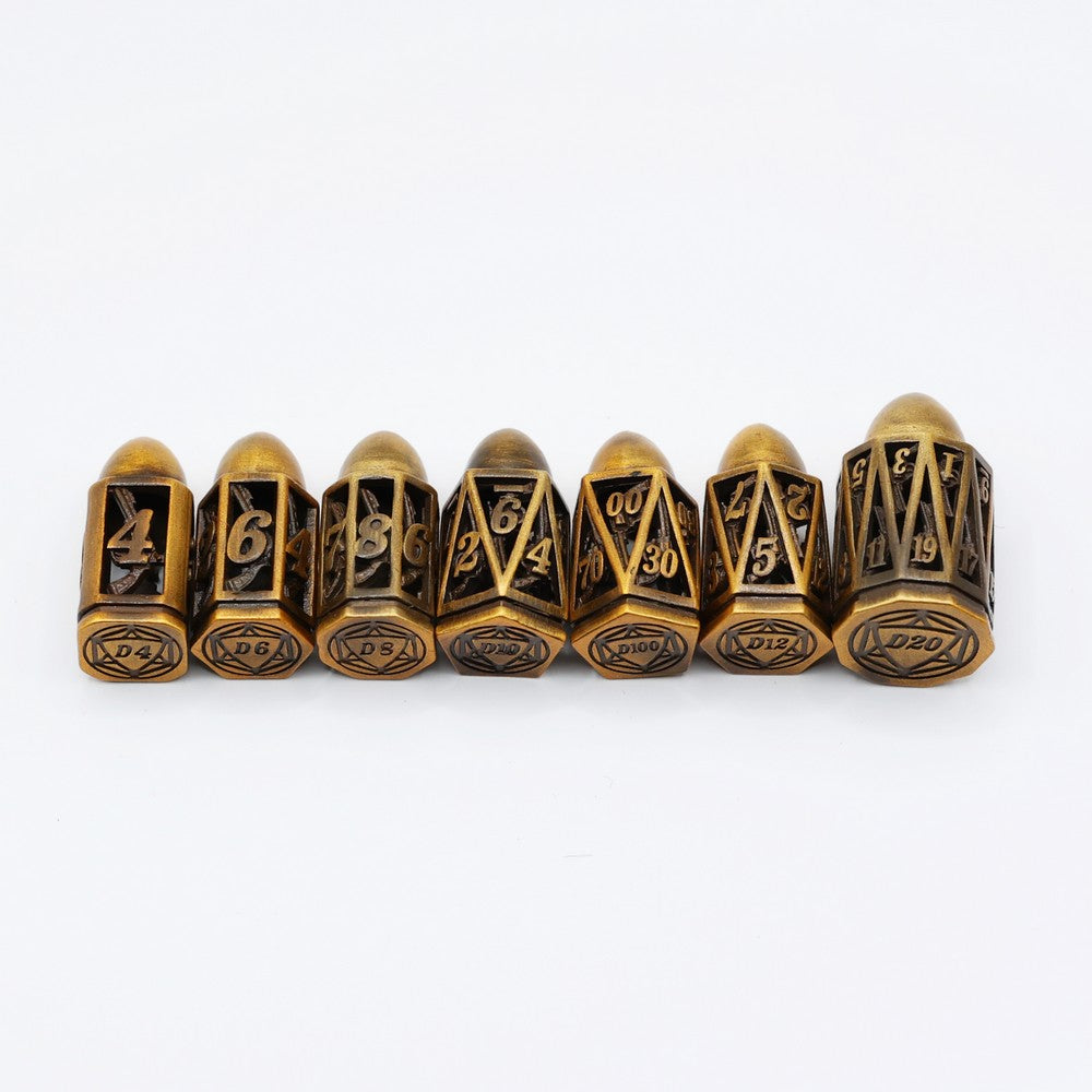LPG Dice Bullet RPG Set Bronze