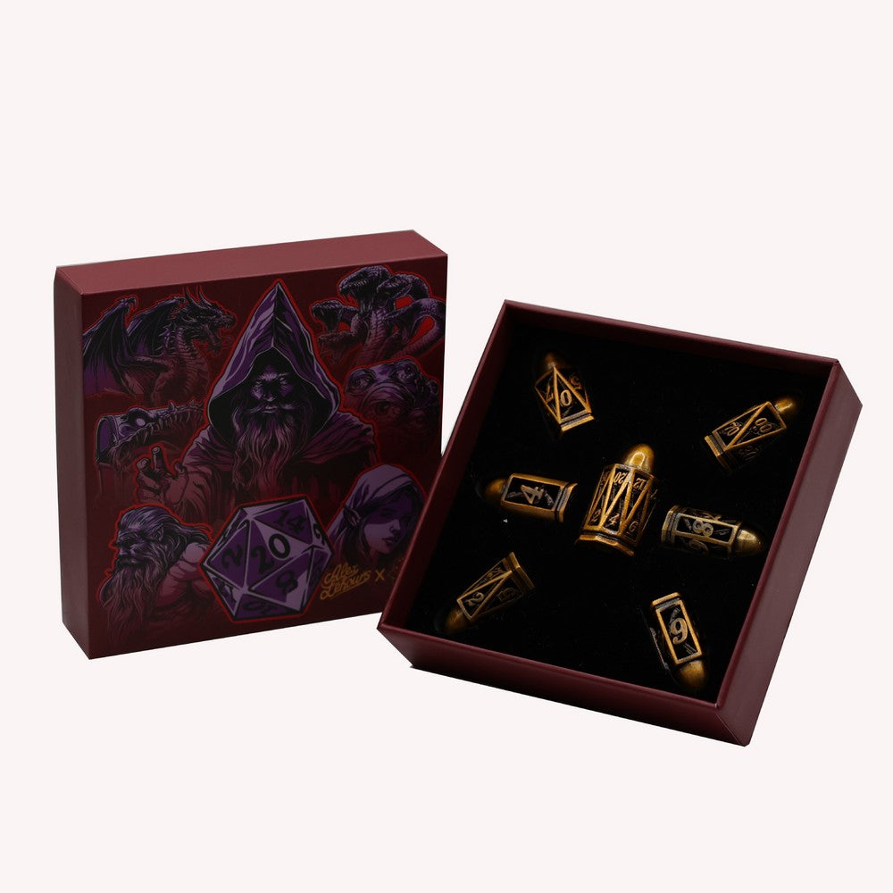 LPG Dice Bullet RPG Set Bronze