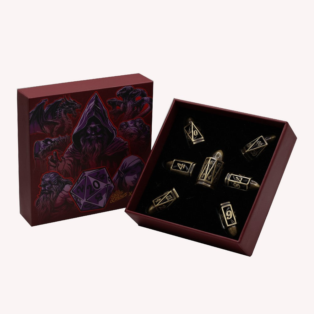 LPG Dice Bullet RPG Set Gold