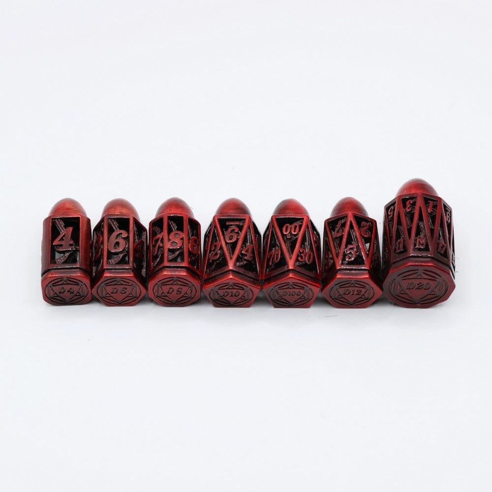 LPG Dice Bulle RPG Set Red