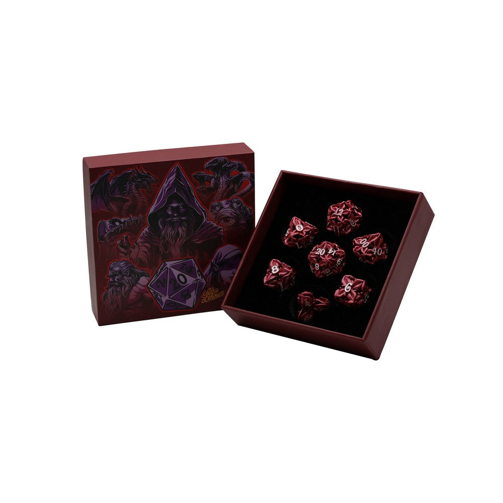LPG Dice Leaf RPG Set Red/White