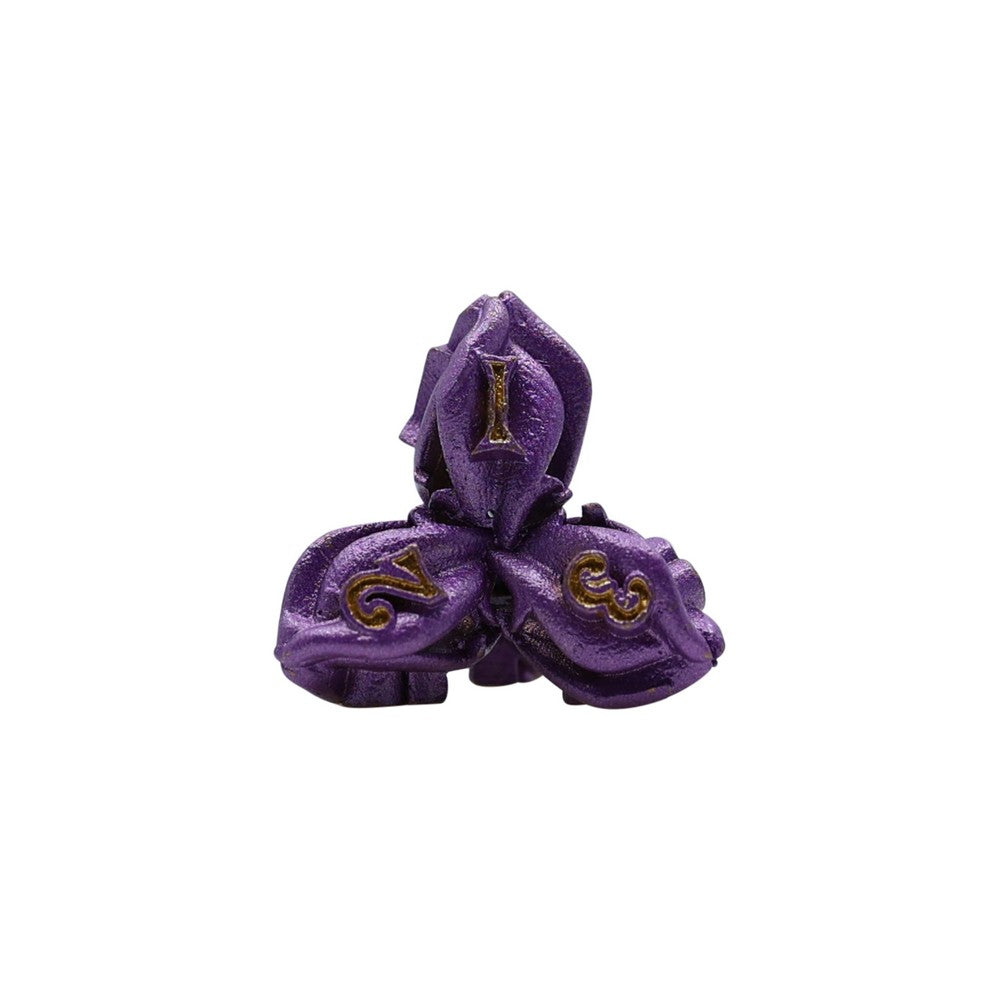 LPG Dice Leaf RPG Set Purple/Gold