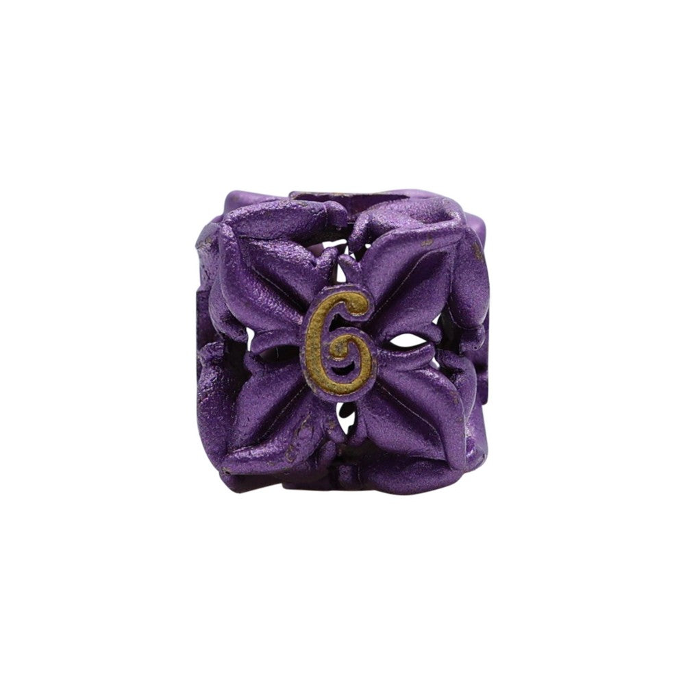 LPG Dice Leaf RPG Set Purple/Gold