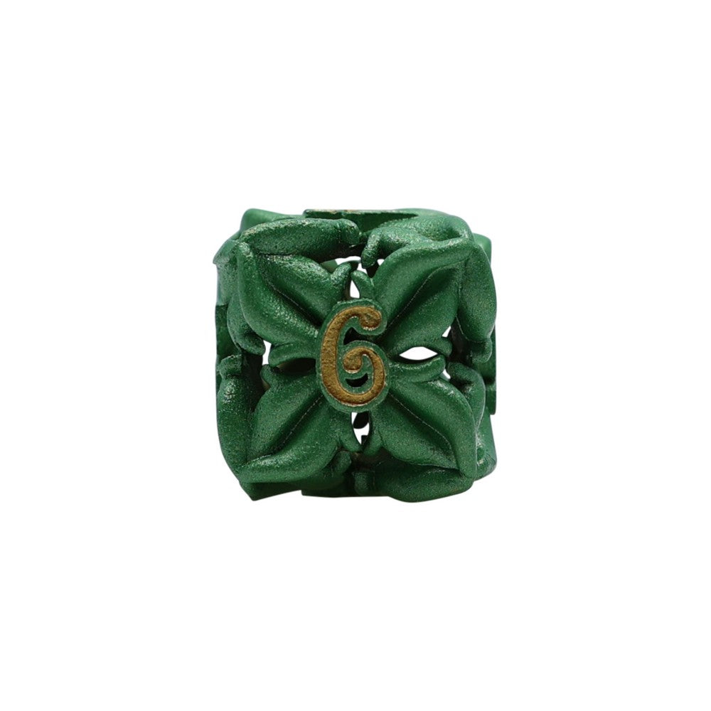 LPG Dice Leaf RPG Set Green/Gold