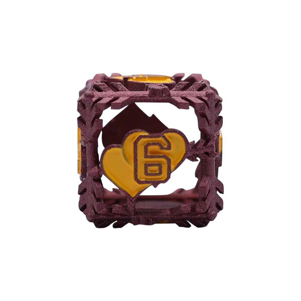 LPG Dice Heart RPG Set Red/Yellow