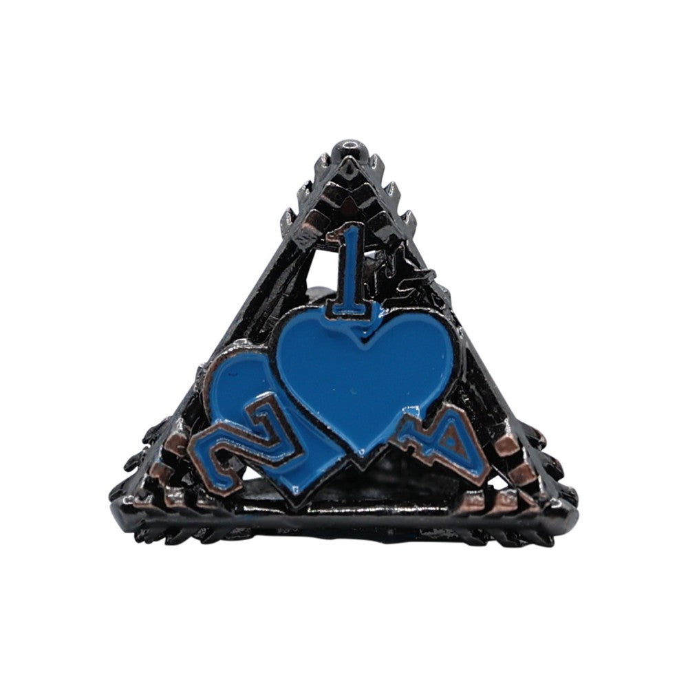 LPG Dice Heart RPG Set Copper/Blue
