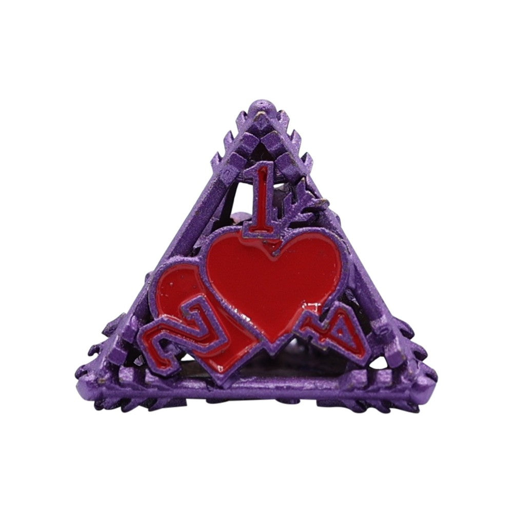 LPG Dice Heart RPG Set Purple/Red