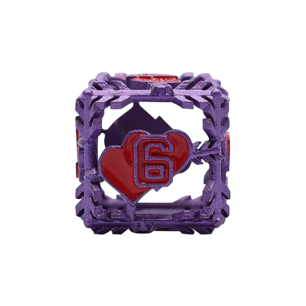 LPG Dice Heart RPG Set Purple/Red