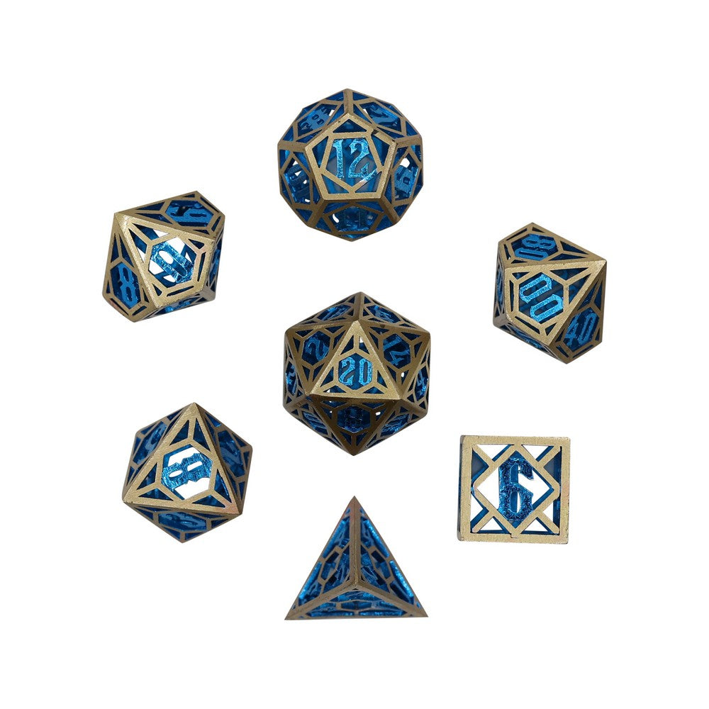 LPG Dice Diamond RPG Set Gold/Blue