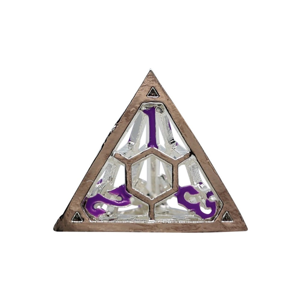 LPG Dice Diamond RPG Set Silver/Purple