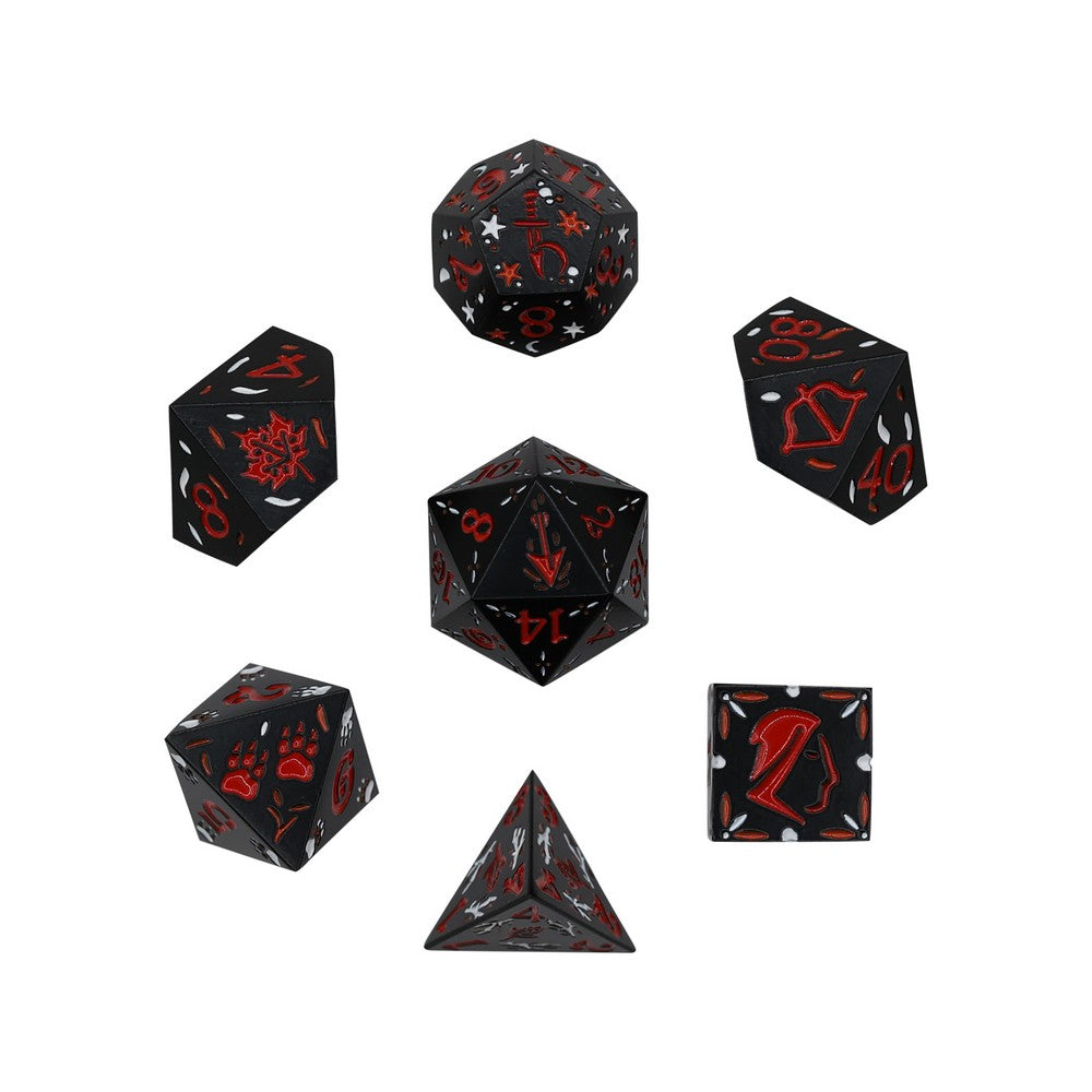 LPG Dice Rogue RPG Set Black/Red