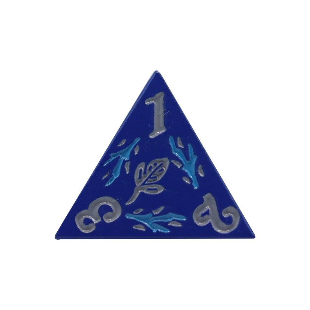 LPG Dice Rogue RPG Set Blue/Silver