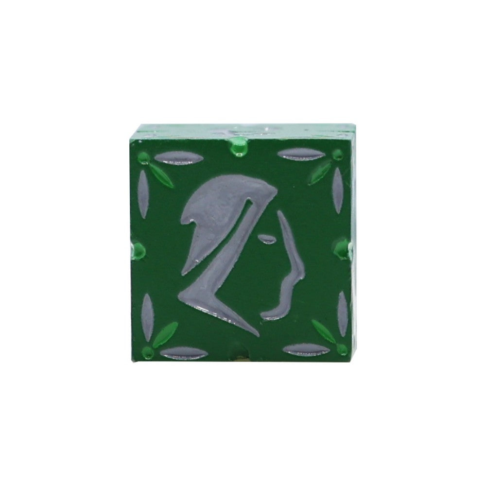 LPG Dice Rogue RPG Set Green/Silver