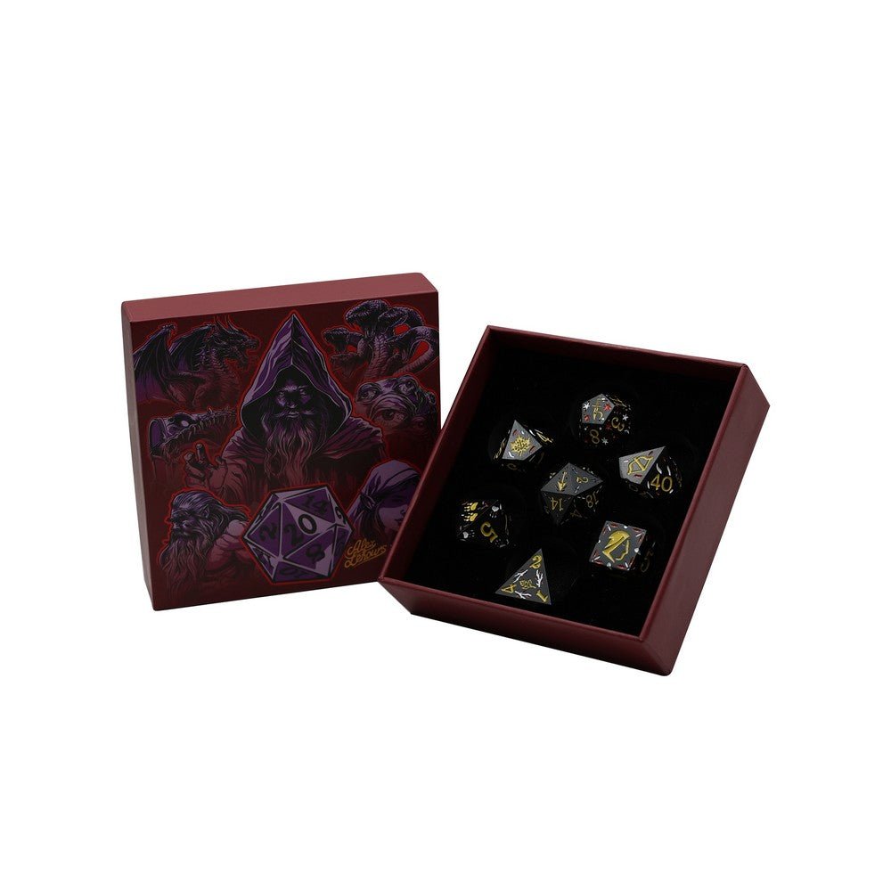 LPG Dice Rogue RPG Set Black/Yellow