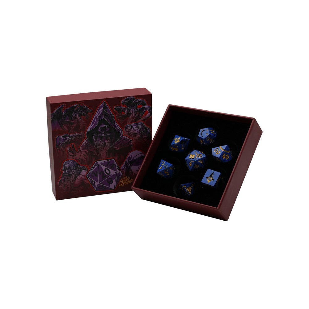 LPG Dice Mage RPG Set Blue/Gold