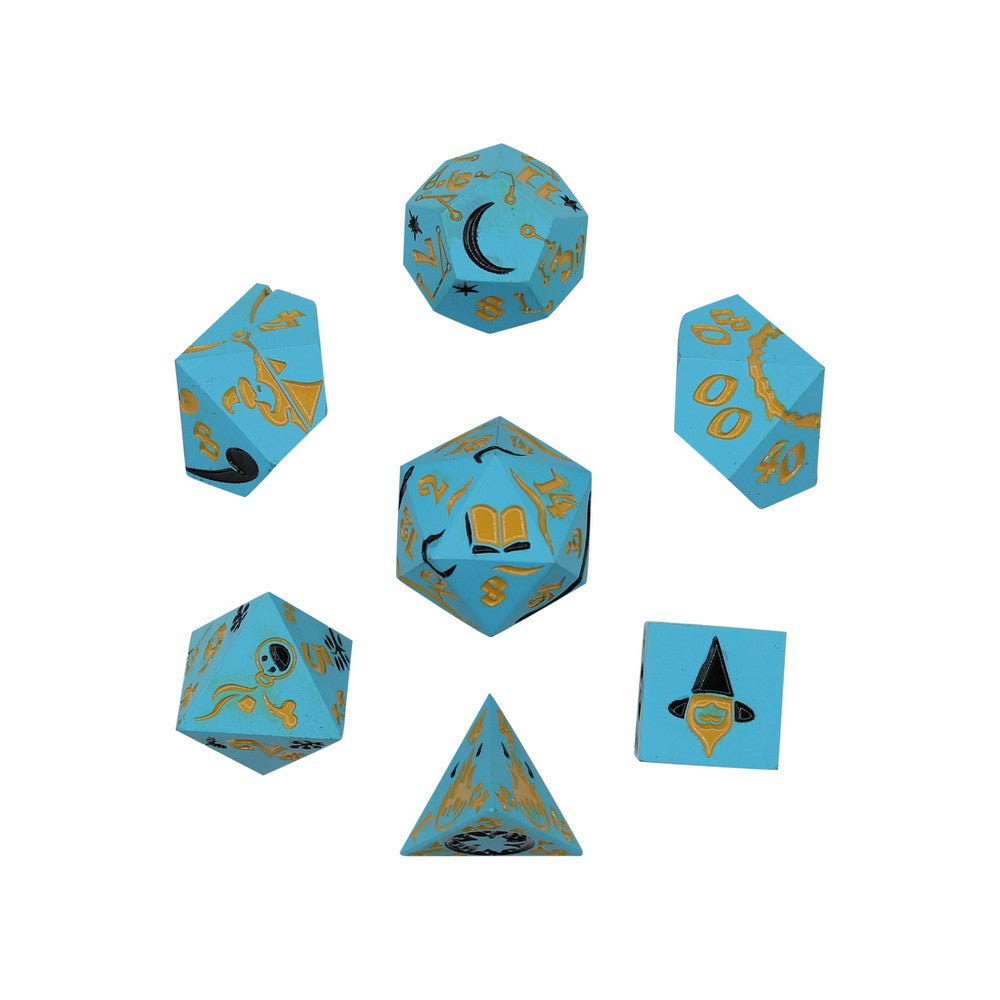 LPG Dice Mage RPG Set Aqua/Gold