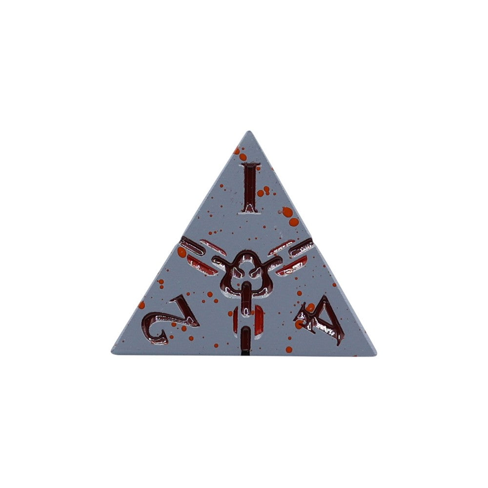 LPG Dice Warrior RPG Set Bloodied Metal