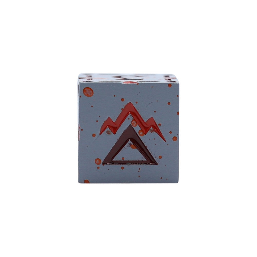 LPG Dice Warrior RPG Set Bloodied Metal