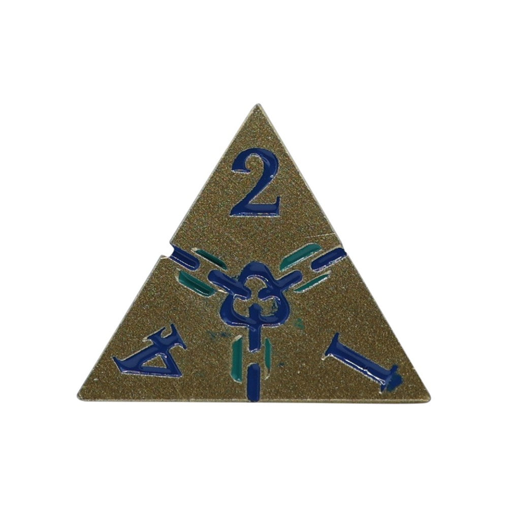 LPG Dice Warrior RPG Set Gold/Blue