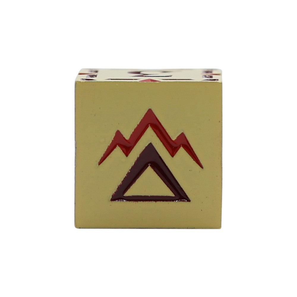 LPG Dice Warrior RPG Set Yellow/Red