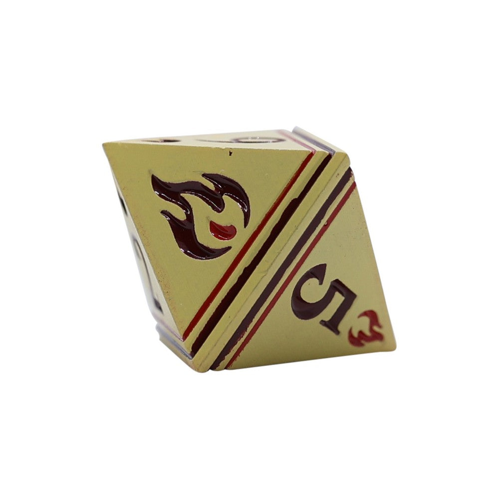 LPG Dice Warrior RPG Set Yellow/Red