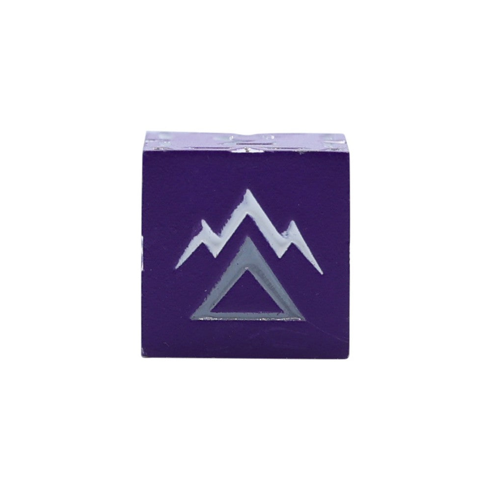 LPG Dice Warrior RPG Set Purple/Silver
