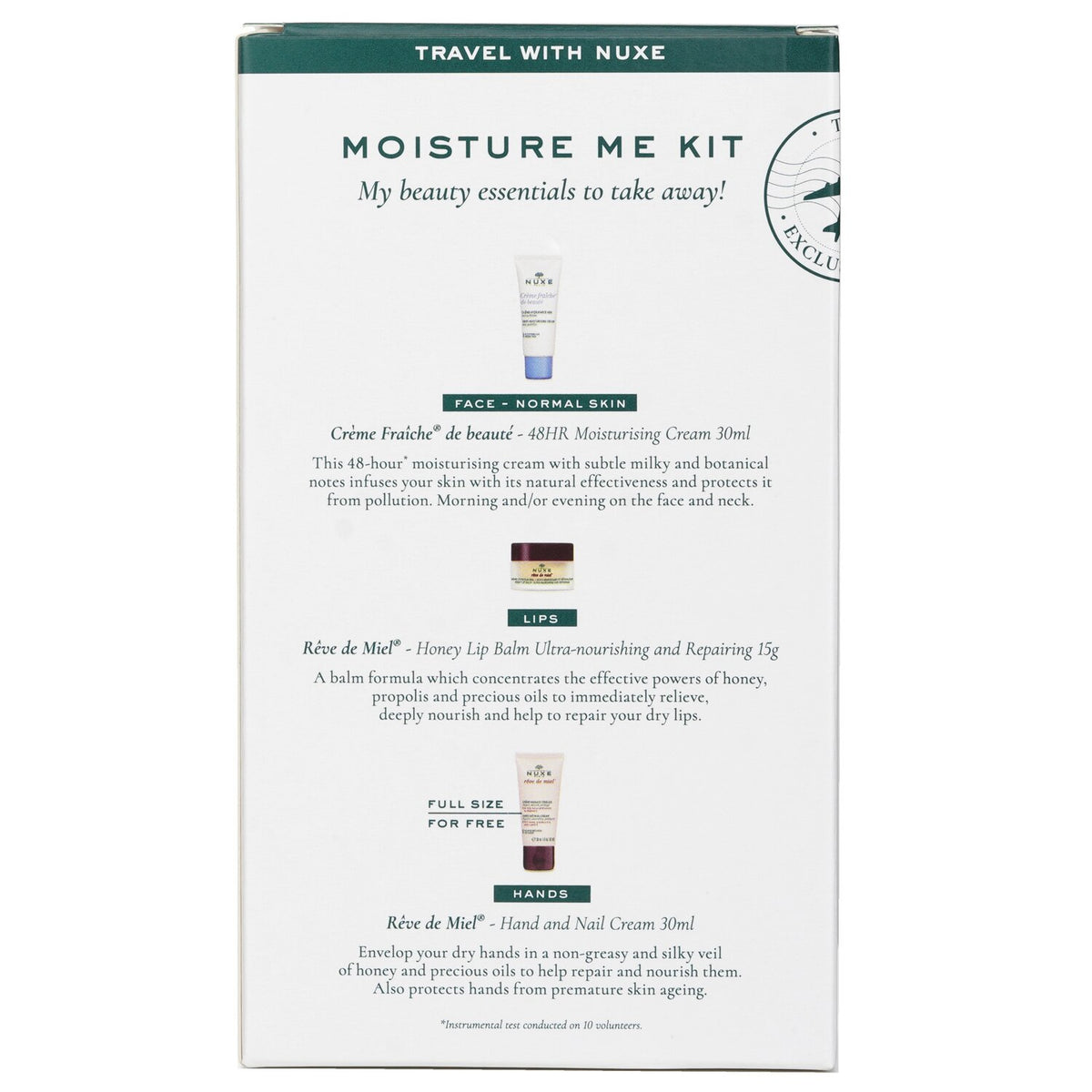 Nuxe - Moisture Me Kit - 3pcs