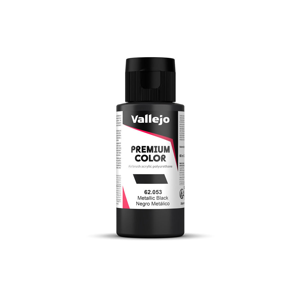 Vallejo - Premium Colour - Pearl & Metallics - Metallic Black 60ml