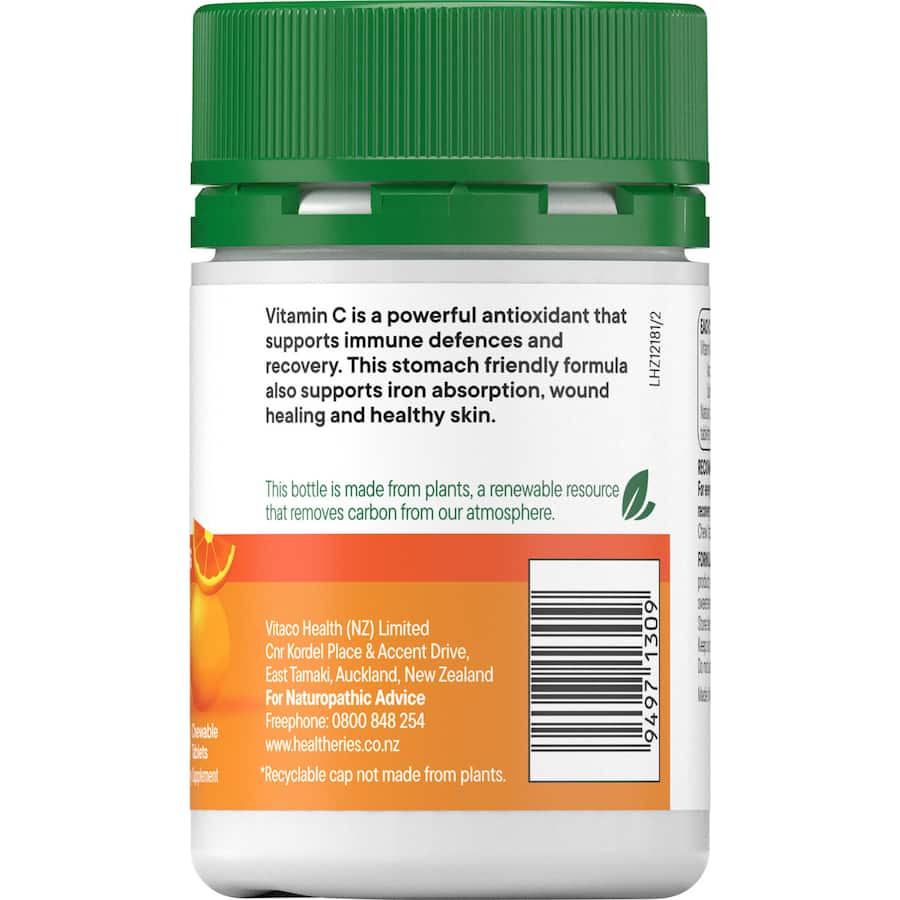 Healtheries Vitamin C Chewable 500mg Tablets 60pack