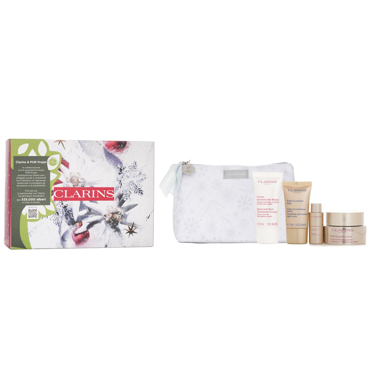 Clarins - Nutri-Lumiere Collection: - 4pcs+1bag