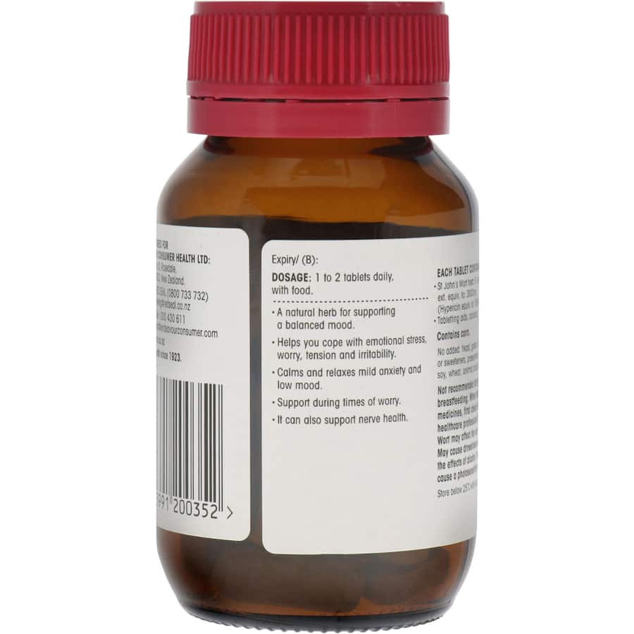 Red Seal St Johns Wort Extra Strength 3000mg Tablets 30pack