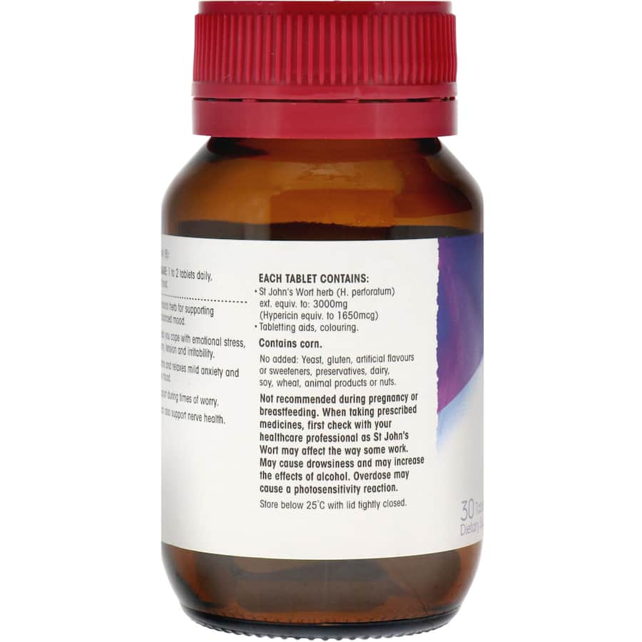 Red Seal St Johns Wort Extra Strength 3000mg Tablets 30pack