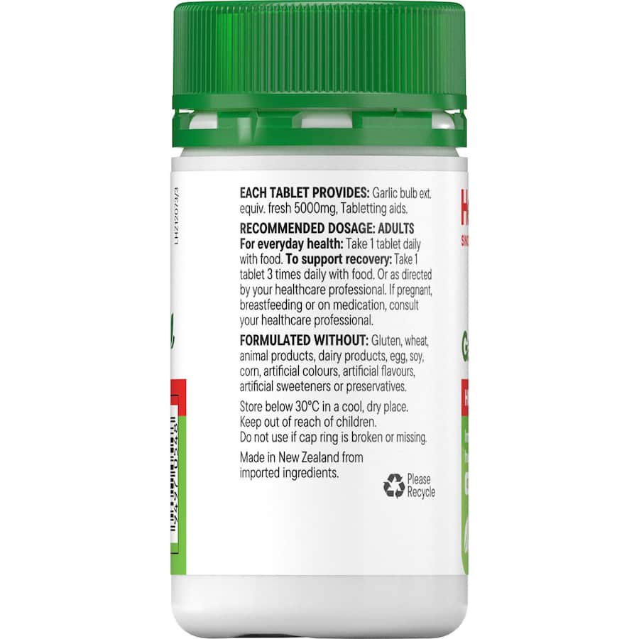 Healtheries Dietary Supplement Garlic Odourless 5000mg Tablets 30pack