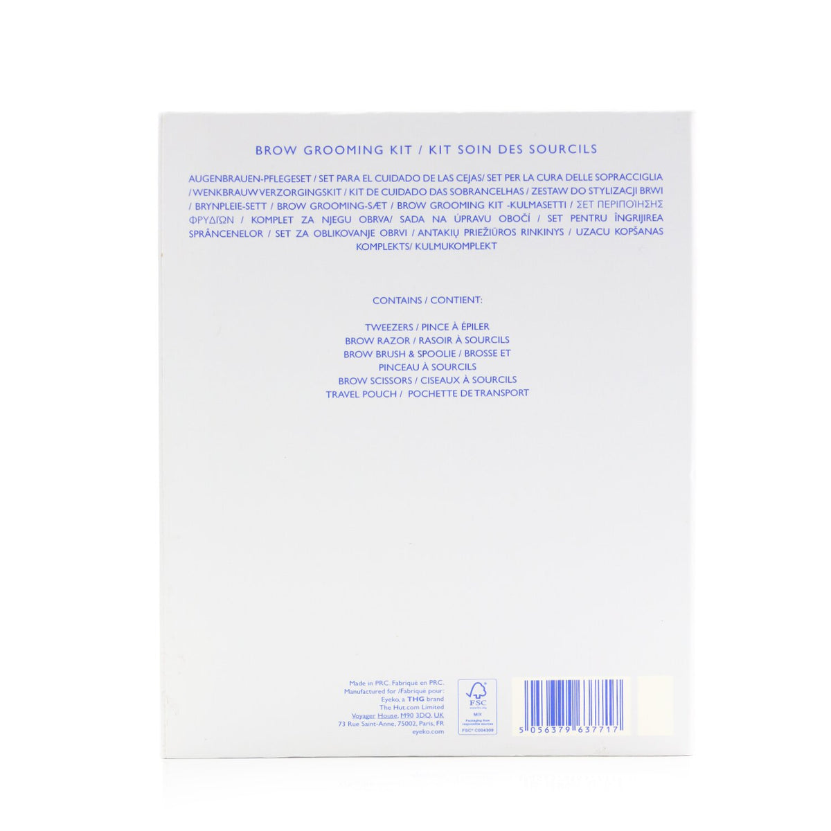 Eyeko - Brow Grooming Kit: Brow Brush & Spoolie + Scissors + Tweezers + Brow Raz