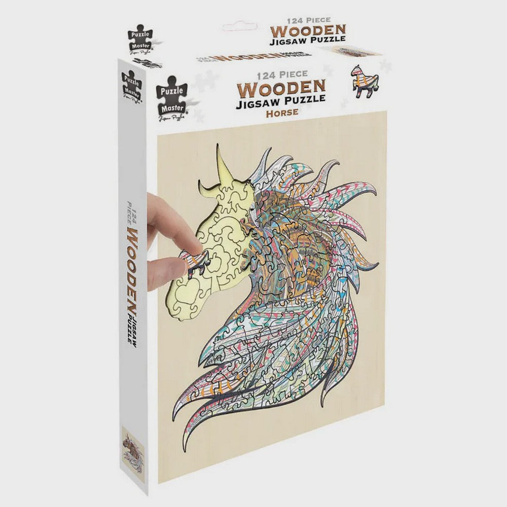 Puzzle - BMS - Horse Wooden Jigsaw 124Pc