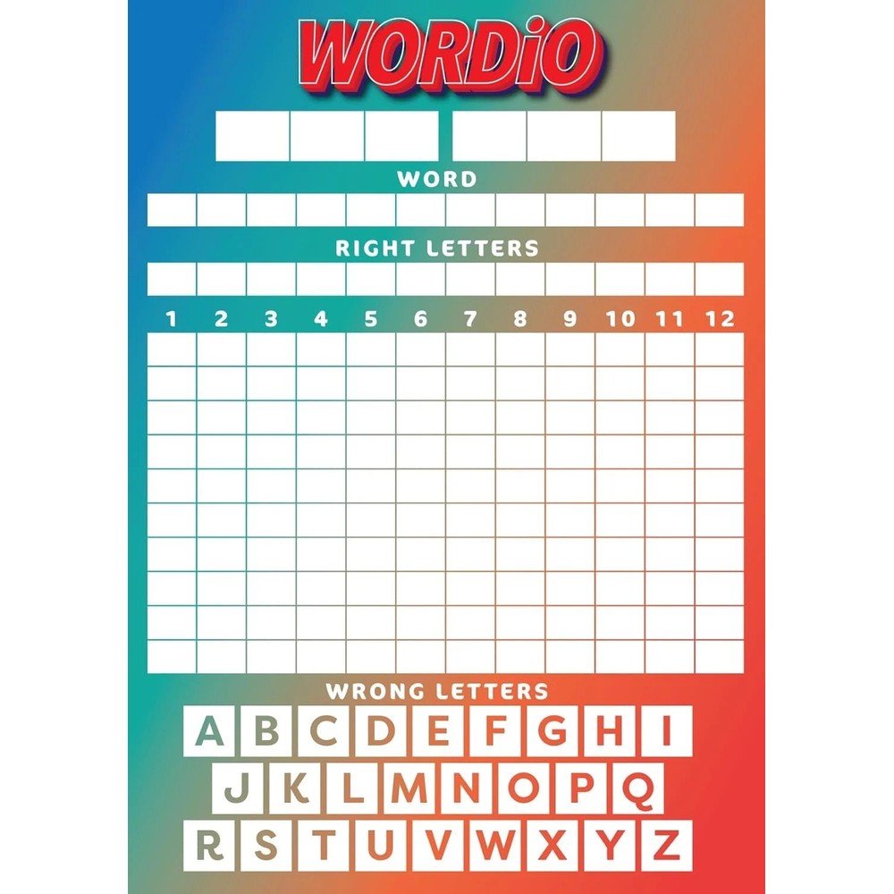 Wordio Work It Out Word Game