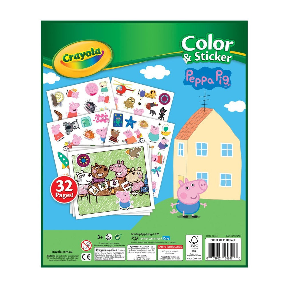 Peppa Pig Colour And Sticker