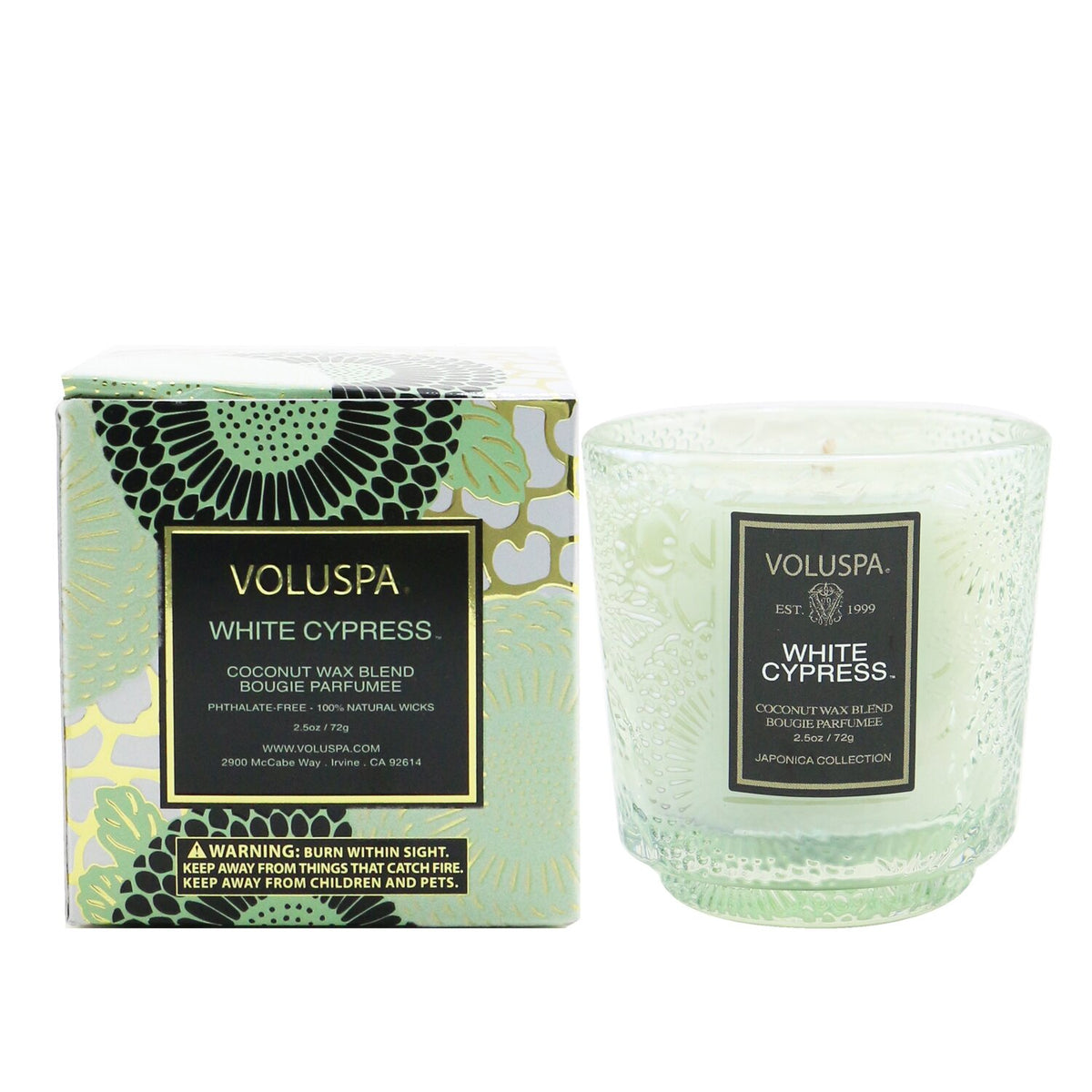 Voluspa - Petite Pedestal Candle - White Cypress - 72g/2.5oz