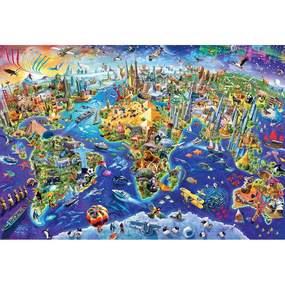 Eurographics - Crazy World 2000 Piece - Jigsaw Puzzle