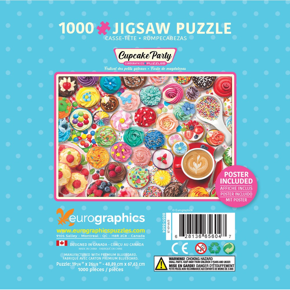 Puzzle - Eurographics - Cupcake Party 1000pc *Tin*