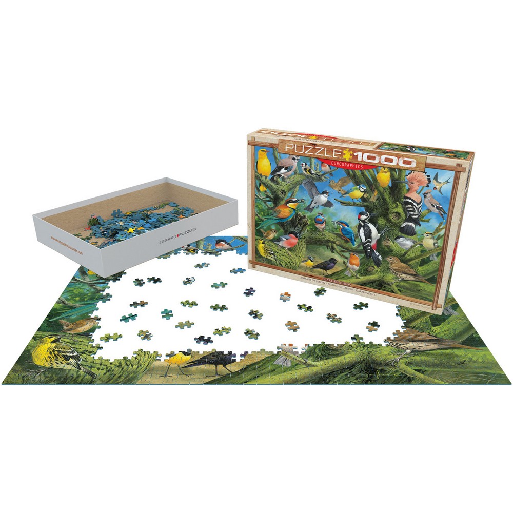 Eurographics - Garden Birds; Jardin 1000 Piece - Jigsaw Puzzle